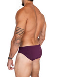 Bañador Ciruela de BORNEO en morado vino, vista posterior