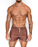 Short de baño Brown de BORNEO en marrón chocolate, vista frontal