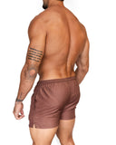 Short de baño Brown de BORNEO en marrón chocolate, vista posterior